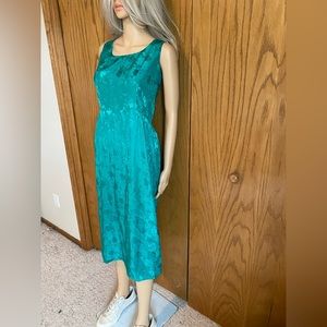 Vintage emerald green dress apron size M